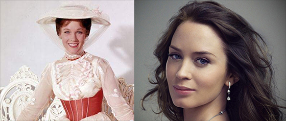 JULIE ANDREWS E EMILY  BLUNT - FOTO: REPRODUÇÃO