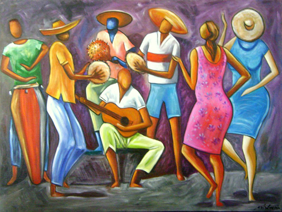 HISTÓRIA DO SAMBA - CARYBÉ - FOTO: REPRODUÇÃO