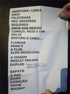SETLIST ROUPA NOVA - FOTO BY REVISTA ELETRICIDADE (VALÉRIA MARAVIGLIA)